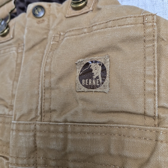 Berne Toddler Quilt Lined Insulated Duck Bib Overalls Brown Size 4T - Picture 3 of 9